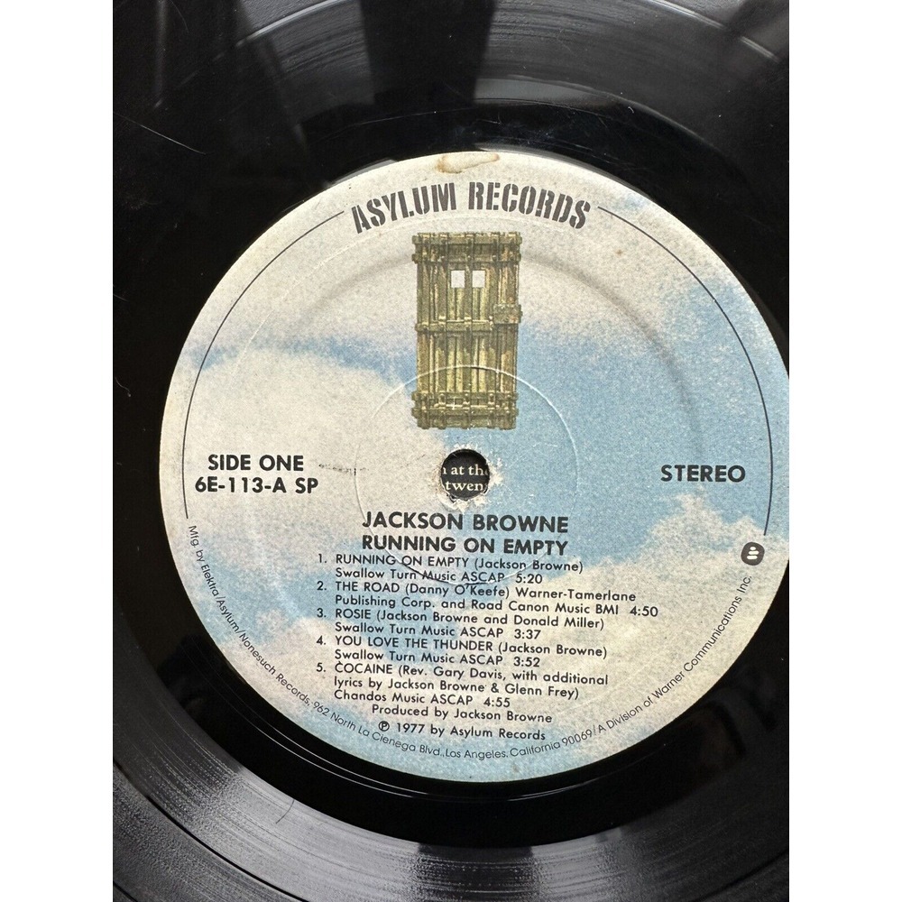 Jackson Browne "Running On Empty" 1977 Aust 1st.Press Excellent+++ Vinyl LP - Picture 6 of 15
